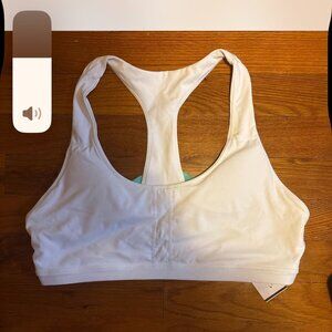 fabletics white sports bra Large or XL
